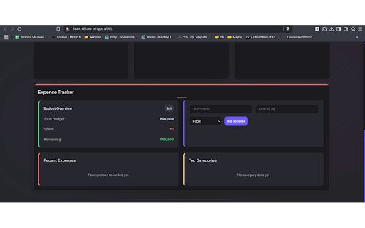 NoirBoard New Tab  from Chrome web store to be run with OffiDocs Chromium online