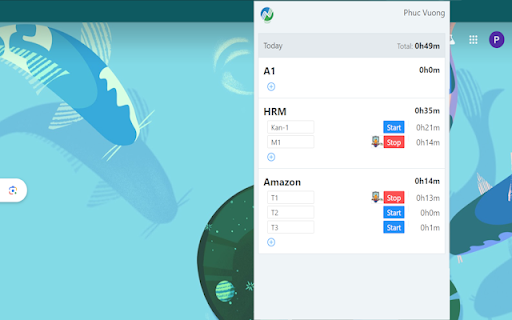 NOIS HRM Time Tracker  from Chrome web store to be run with OffiDocs Chromium online