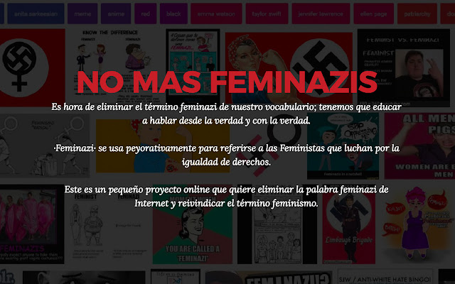 No Mas Feminazis Online  from Chrome web store to be run with OffiDocs Chromium online