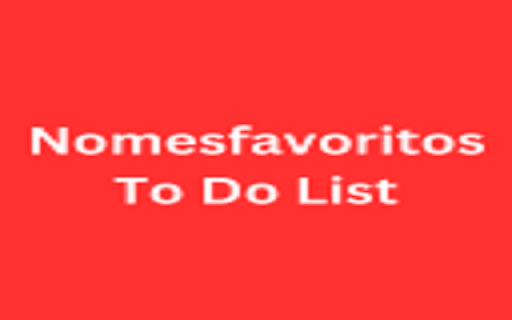 Nomesfavoritos To Do List  from Chrome web store to be run with OffiDocs Chromium online