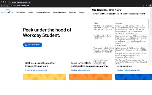 Non Desk News  from Chrome web store to be run with OffiDocs Chromium online
