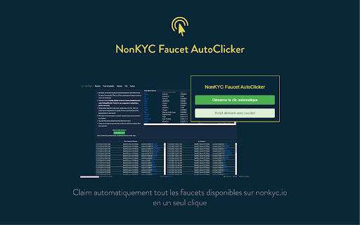 NonKYC Faucet AutoClicker  from Chrome web store to be run with OffiDocs Chromium online