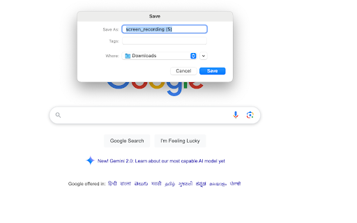 No Nonsense screen recorder  from Chrome web store to be run with OffiDocs Chromium online