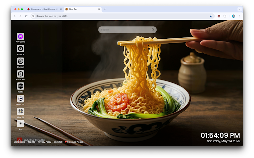 Noodle Wallpapers by Gameograf  from Chrome web store to be run with OffiDocs Chromium online