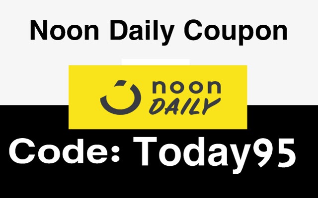 Noon Daily Coupon Best discount code  from Chrome web store to be run with OffiDocs Chromium online