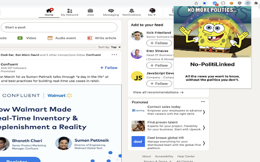 NoPolitiLinked  from Chrome web store to be run with OffiDocs Chromium online