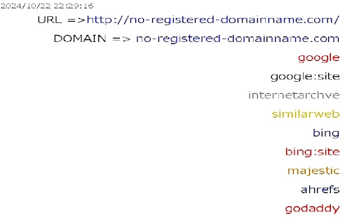 no registered domain menu  from Chrome web store to be run with OffiDocs Chromium online