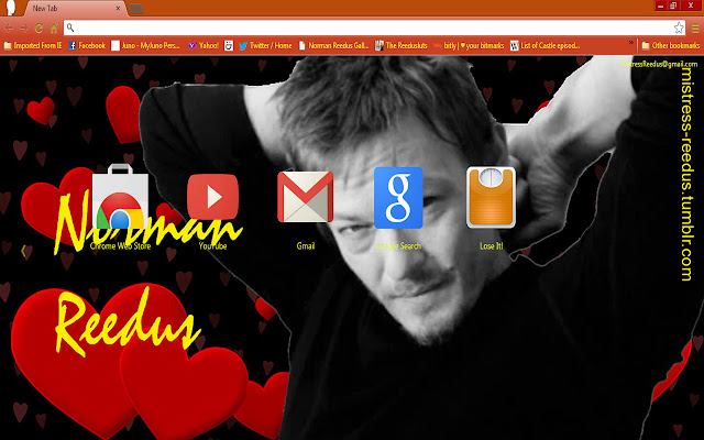 Norman Reedus Red Hearts  from Chrome web store to be run with OffiDocs Chromium online