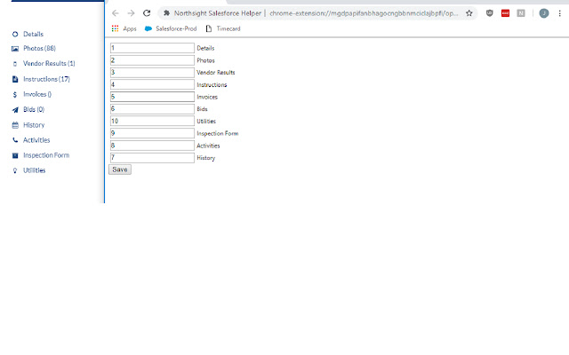 Northsight Salesforce Helper  from Chrome web store to be run with OffiDocs Chromium online