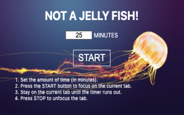 Not a Jelly Fish!  from Chrome web store to be run with OffiDocs Chromium online
