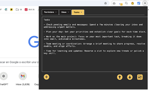 Notas Mágicas: Tu Escritorio de Ideas en la Nube  from Chrome web store to be run with OffiDocs Chromium online
