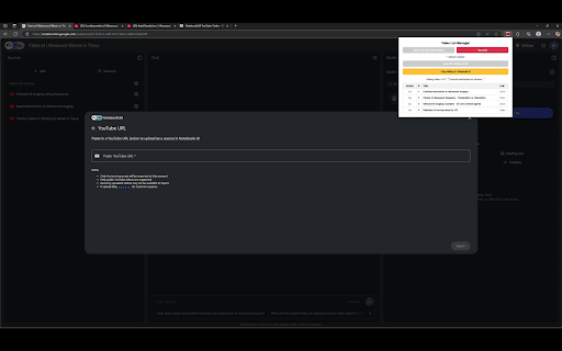 NotebookLM Youtube Link (Source) Automator  from Chrome web store to be run with OffiDocs Chromium online