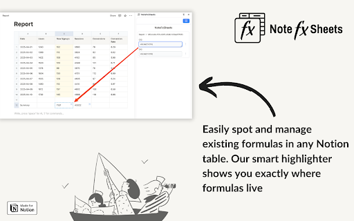 NoteFxSheets  from Chrome web store to be run with OffiDocs Chromium online