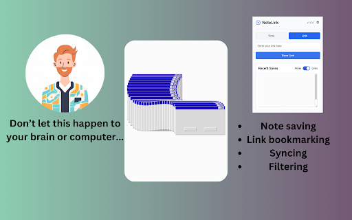 NoteLink  from Chrome web store to be run with OffiDocs Chromium online