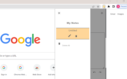 Notepad for Chrome  from Chrome web store to be run with OffiDocs Chromium online