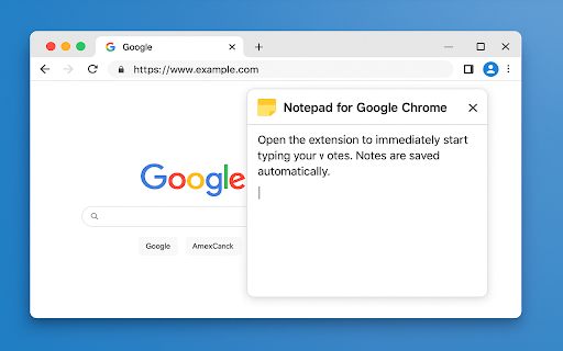 Notepad for Google Chrome  from Chrome web store to be run with OffiDocs Chromium online
