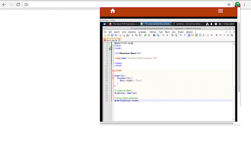 Notepad++ online  from Chrome web store to be run with OffiDocs Chromium online