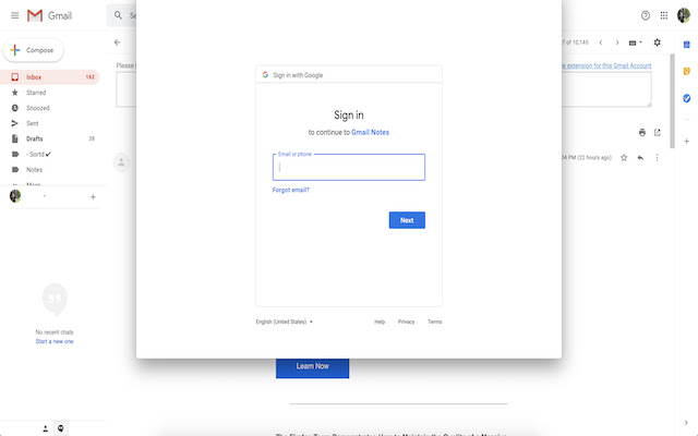 Notes for Gmail  from Chrome web store to be run with OffiDocs Chromium online