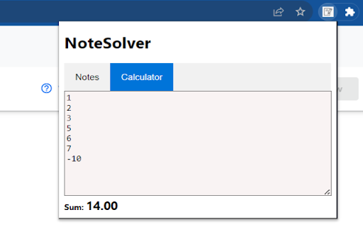 Note Solver  from Chrome web store to be run with OffiDocs Chromium online
