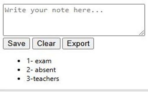 Notes Saver  from Chrome web store to be run with OffiDocs Chromium online