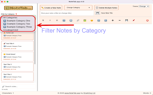 NoteTab.app  from Chrome web store to be run with OffiDocs Chromium online