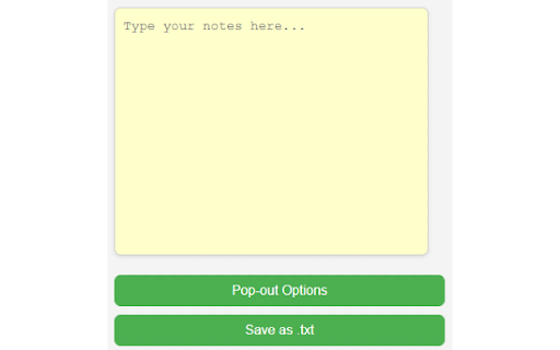 NoteThingy  from Chrome web store to be run with OffiDocs Chromium online