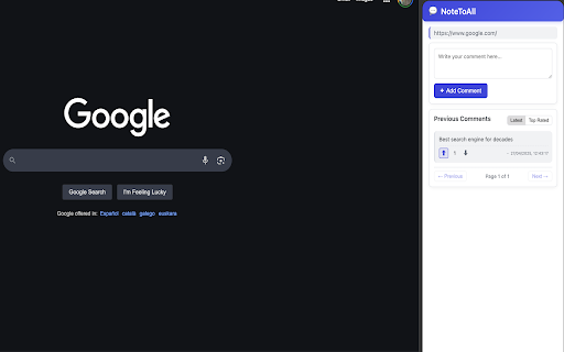 NoteToAll  from Chrome web store to be run with OffiDocs Chromium online