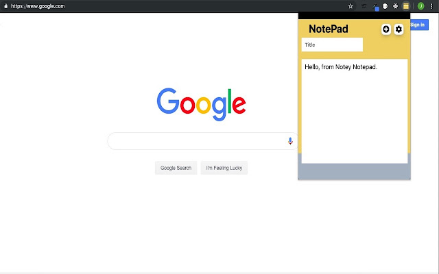 Notey Notepad  from Chrome web store to be run with OffiDocs Chromium online