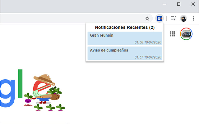 Notificaciones Chrome  from Chrome web store to be run with OffiDocs Chromium online