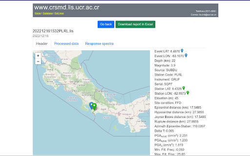 Notificador de Informes Sísmicos  from Chrome web store to be run with OffiDocs Chromium online