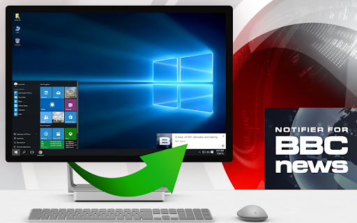 Notifier for BBC News  from Chrome web store to be run with OffiDocs Chromium online