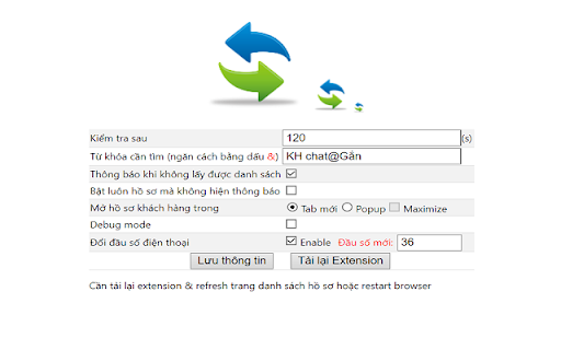 Notifier for CCS  from Chrome web store to be run with OffiDocs Chromium online