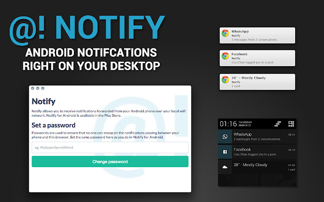 Notify  from Chrome web store to be run with OffiDocs Chromium online