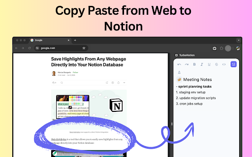 Notion Edit  Clip in Side Panel  from Chrome web store to be run with OffiDocs Chromium online