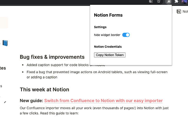 Notion Forms  from Chrome web store to be run with OffiDocs Chromium online