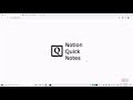 Notion Quick Notes  from Chrome web store to be run with OffiDocs Chromium online