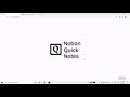 Notion Quick Notes จาก Chrome เว็บสโตร์ที่จะรันด้วย OffiDocs Chromium ทางออนไลน์