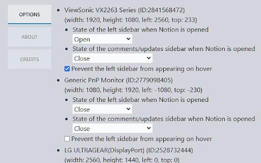 Notion Sidebar Controller  from Chrome web store to be run with OffiDocs Chromium online