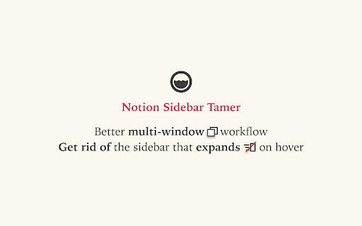 Notion Sidebar Tamer from Chrome web store to be run with OffiDocs Chromium online Notion Sidebar Tamer from Chrome web store to be run with OffiDocs Chromium online