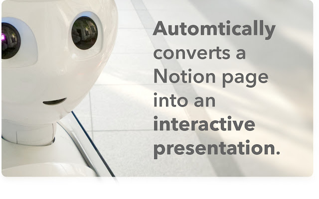Notion Slides by Wunderpresentation  from Chrome web store to be run with OffiDocs Chromium online