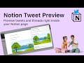 Notion Tweet Preview  from Chrome web store to be run with OffiDocs Chromium online