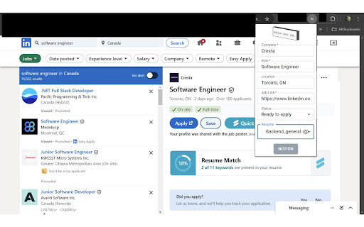 Notion Your Job  from Chrome web store to be run with OffiDocs Chromium online