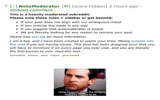Not oModerator  from Chrome web store to be run with OffiDocs Chromium online