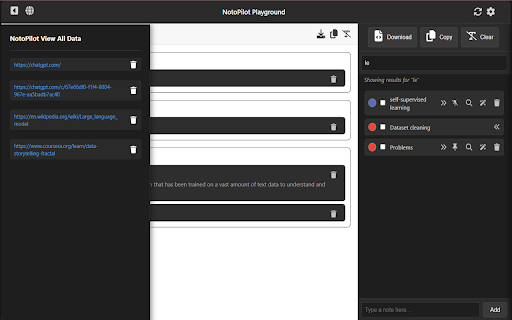 NotoPilot  from Chrome web store to be run with OffiDocs Chromium online