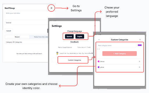 NotYSnap  from Chrome web store to be run with OffiDocs Chromium online