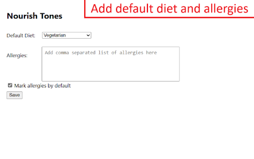 Nourish Tones  from Chrome web store to be run with OffiDocs Chromium online