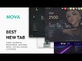 NOVA new tab with theme  from Chrome web store to be run with OffiDocs Chromium online