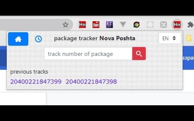 NovaPoshta tracking  from Chrome web store to be run with OffiDocs Chromium online