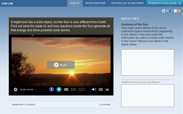NOVA SunLab dal Chrome Web Store da eseguire con OffiDocs Chromium online