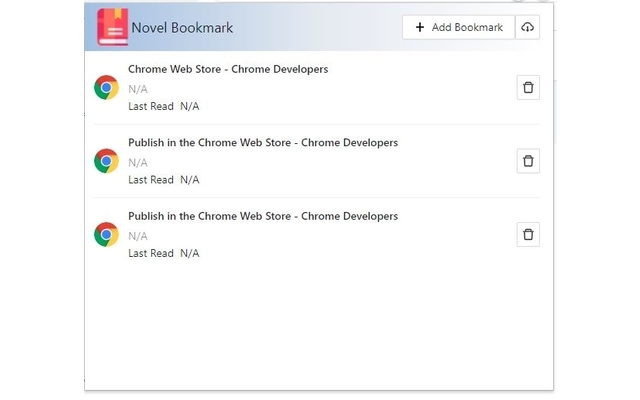 Novel Bookmark  from Chrome web store to be run with OffiDocs Chromium online
